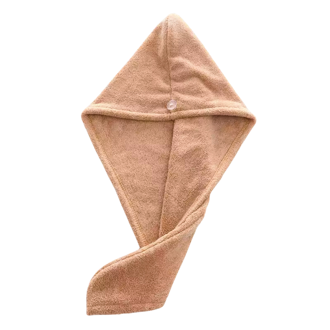 Serviette turban en microfibres de bambou